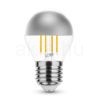 Filament P45 Silver Top LED izzó ezüst tetővel