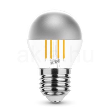 Filament P45 Silver Top LED izzó ezüst tetővel