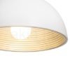 CARISSIMA 40 függő lámpa matt fehér/ezüstszürke  230V LED E27 15W