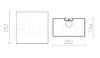 LOPE W 25/14 fali lámpa  Polycotton fekete/arany fólia 230V LED E27 15W