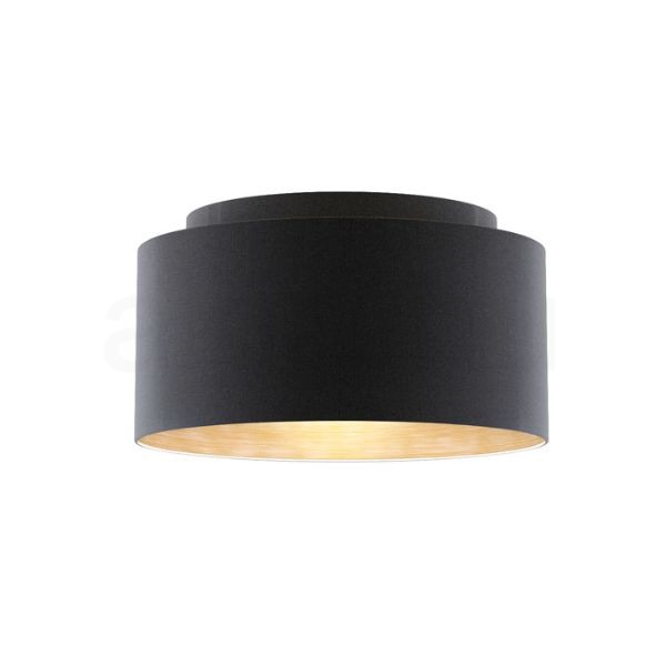 DOUBLE 55/30 lámpabúra Polycotton fekete/fehér PVC max. 23W