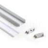 LED PROFILE A süllyesztett 1m  alumínium/tej akril 